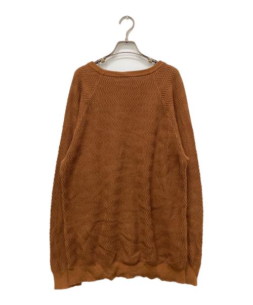 Dime（ダイム）Dime (ダイム) Wave Cable Knit Sweater ブラウン サイズ:Lの古着・服飾アイテム