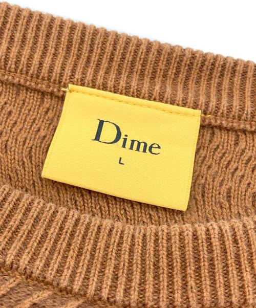 Dime（ダイム）Dime (ダイム) Wave Cable Knit Sweater ブラウン サイズ:Lの古着・服飾アイテム