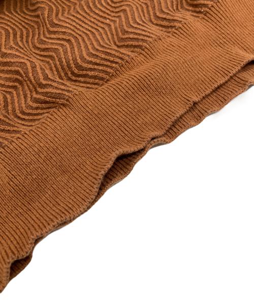 Dime（ダイム）Dime (ダイム) Wave Cable Knit Sweater ブラウン サイズ:Lの古着・服飾アイテム