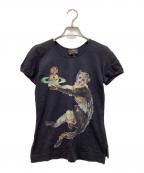 Vivienne Westwood ANGLOMANIAヴィヴィアンウエストウッドアングロマニア）の古着「プリントTシャツ」｜ブラック
