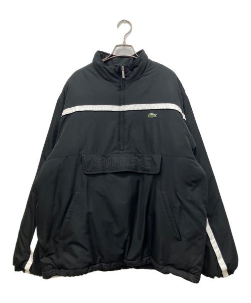 SUPREME（シュプリーム）SUPREME (シュプリーム) LACOSTE (ラコステ) Puffy Half Zip Pullover ブラック サイズ:XLの古着・服飾アイテム