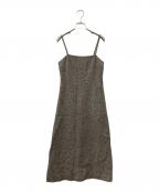 MADISON BLUEマディソンブルー）の古着「TWEED CAMISOLE OP」｜ベージュ
