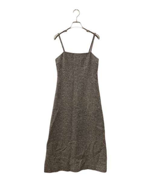 MADISON BLUE（マディソンブルー）MADISON BLUE (マディソンブルー) TWEED CAMISOLE OP ベージュ サイズ:00の古着・服飾アイテム