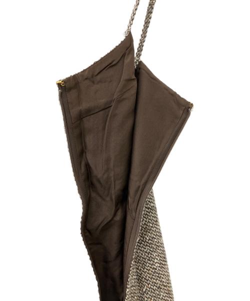 MADISON BLUE（マディソンブルー）MADISON BLUE (マディソンブルー) TWEED CAMISOLE OP ベージュ サイズ:00の古着・服飾アイテム