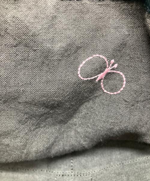 mina perhonen（ミナ ペルホネン）mina perhonen (ミナ ペルホネン) ピースバックバスケット ベージュの古着・服飾アイテム