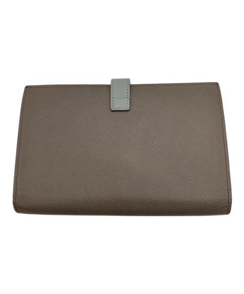 CELINE（セリーヌ）CELINE (セリーヌ) ラージストラップウォレット グレーの古着・服飾アイテム