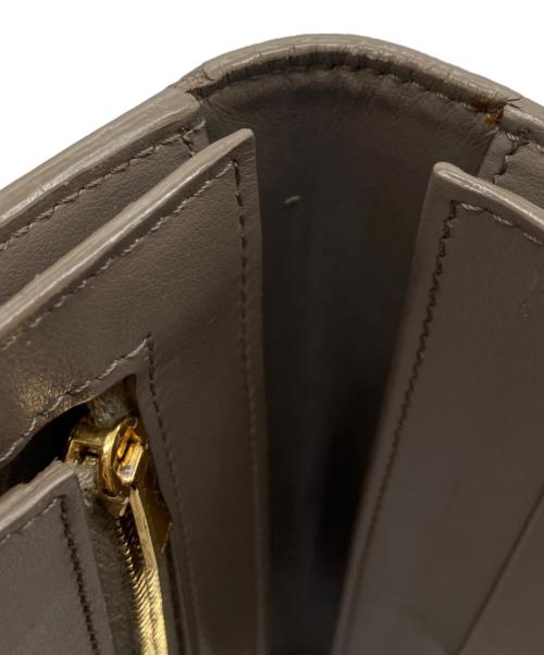 CELINE（セリーヌ）CELINE (セリーヌ) ラージストラップウォレット グレーの古着・服飾アイテム