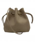 bonaventuraボナベンチュラ）の古着「ノア シュリンクレザー巾着バッグ」｜ベージュ