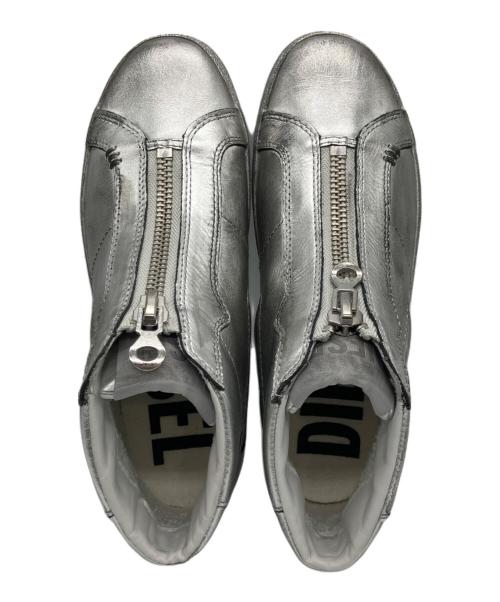 DIESEL（ディーゼル）DIESEL (ディーゼル) S-LEROJI ZIP MID シルバー サイズ:24.0の古着・服飾アイテム
