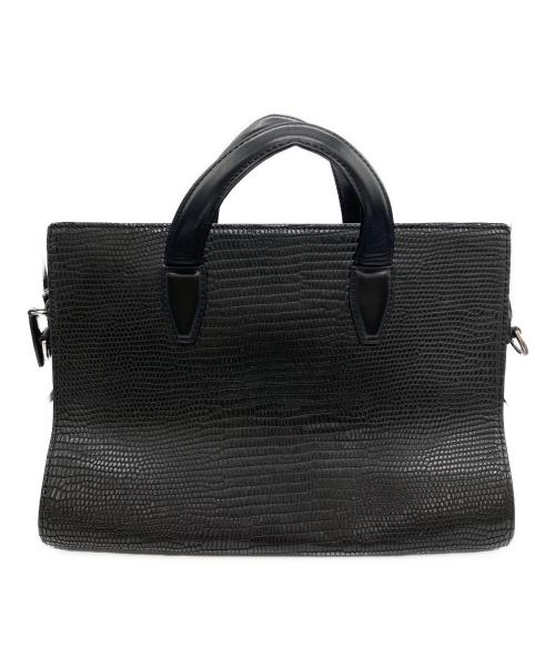 ALEXANDER WANG（アレキサンダー・ワン）ALEXANDER WANG (アレキサンダー・ワン) ペリカンサッチェルスネークバッグ ブラックの古着・服飾アイテム