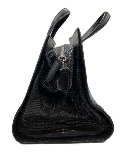 ALEXANDER WANG（アレキサンダー・ワン）ALEXANDER WANG (アレキサンダー・ワン) ペリカンサッチェルスネークバッグ ブラックの古着・服飾アイテム