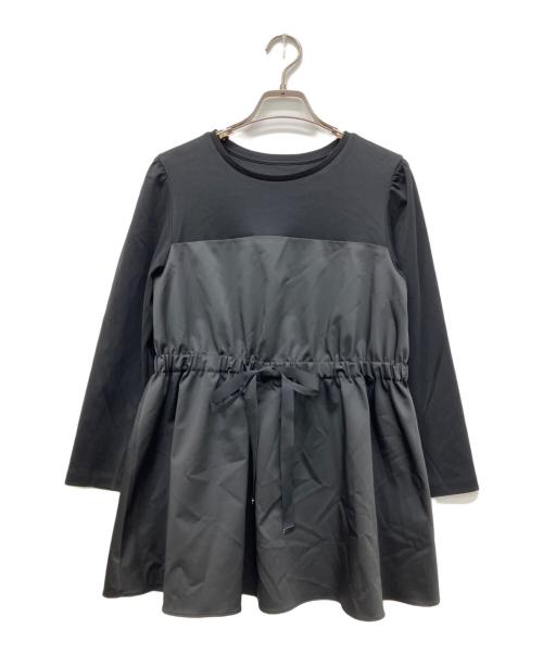 ANAYI（アナイ）ANAYI (アナイ) 綿スムースプルオーバー ブラック サイズ:38の古着・服飾アイテム