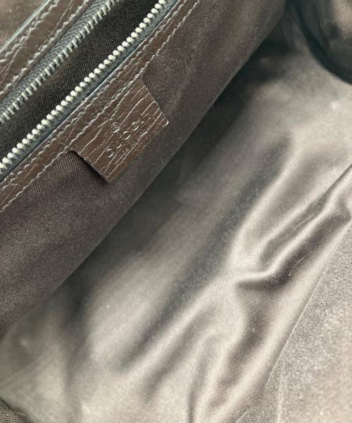 GUCCI（グッチ）GUCCI (グッチ) バンブーミニボストンバッグ GGキャンバス キャンバス×レザー ハンドバッグ ブラウンの古着・服飾アイテム