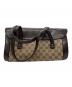 GUCCI (グッチ) バンブーミニボストンバッグ GGキャンバス キャンバス×レザー ハンドバッグ ブラウン：60000円