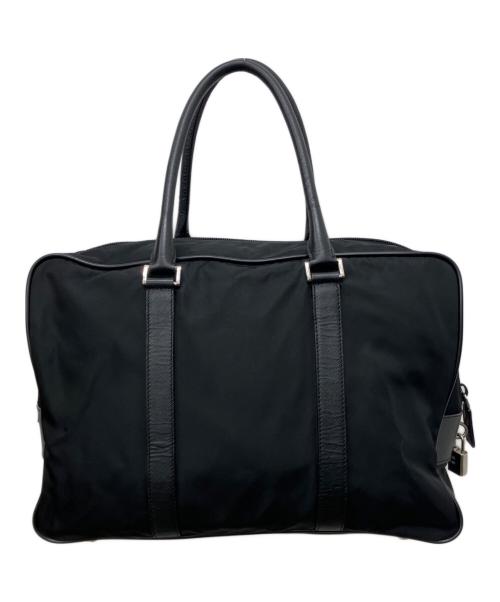 PRADA（プラダ）PRADA (プラダ) ナイロンビジネスバッグ ブラックの古着・服飾アイテム