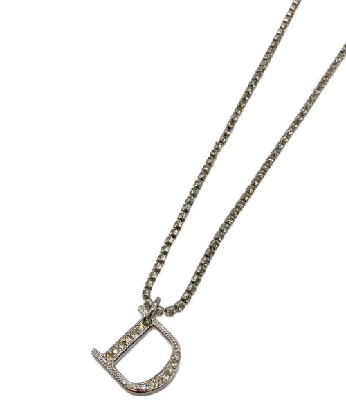 Christian Dior（クリスチャン ディオール）Christian Dior (クリスチャン ディオール) CDラインストーンチョーカー シルバーの古着・服飾アイテム