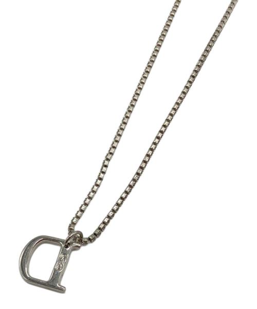 Christian Dior（クリスチャン ディオール）Christian Dior (クリスチャン ディオール) CDラインストーンチョーカー シルバーの古着・服飾アイテム