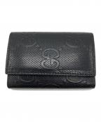GUCCIグッチ）の古着「エンボスジャンボキーケース」｜ブラック