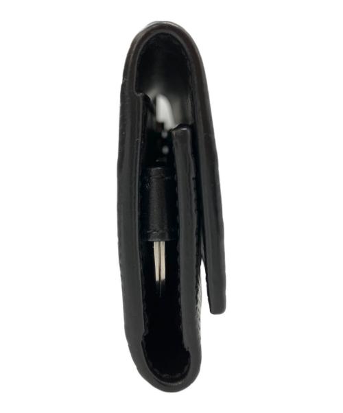 GUCCI（グッチ）GUCCI (グッチ) エンボスジャンボキーケース ブラックの古着・服飾アイテム