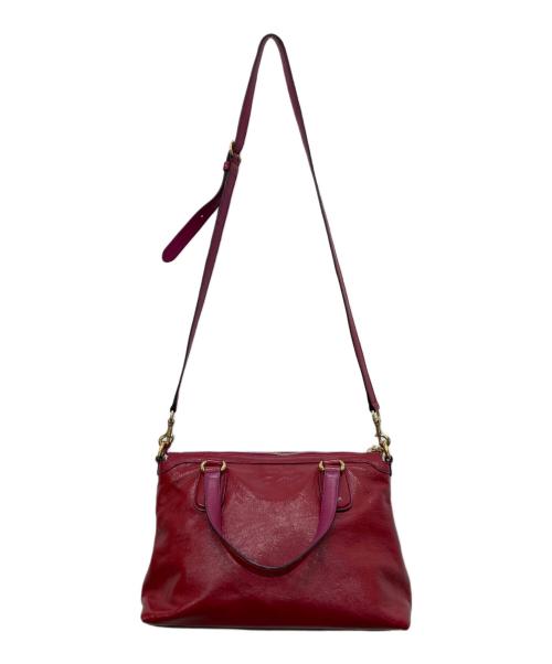 GUCCI（グッチ）GUCCI (グッチ) ソーホー2wayバッグ レッドの古着・服飾アイテム