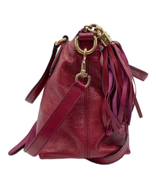 GUCCI（グッチ）GUCCI (グッチ) ソーホー2wayバッグ レッドの古着・服飾アイテム