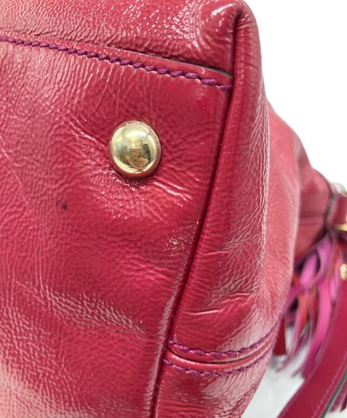 GUCCI（グッチ）GUCCI (グッチ) ソーホー2wayバッグ レッドの古着・服飾アイテム