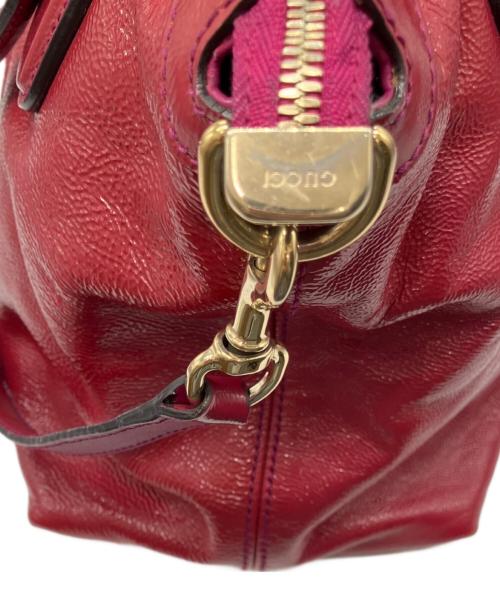 GUCCI（グッチ）GUCCI (グッチ) ソーホー2wayバッグ レッドの古着・服飾アイテム