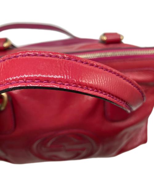 GUCCI（グッチ）GUCCI (グッチ) ソーホー2wayバッグ レッドの古着・服飾アイテム