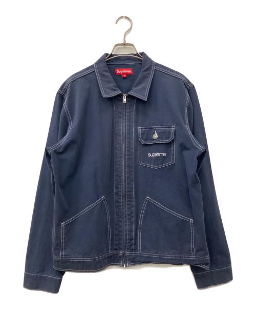 SUPREME（シュプリーム）SUPREME (シュプリーム) Contrast Stitch Work Jacket ネイビー サイズ:Mの古着・服飾アイテム
