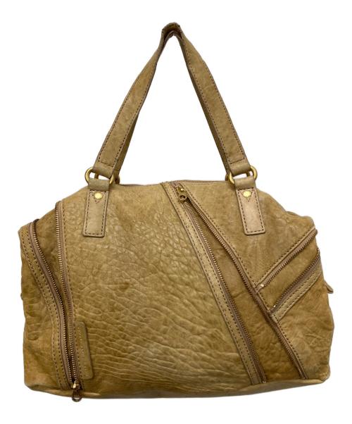 Marc by Marc Jacobs（マークバイマークジェイコブス）Marc by Marc Jacobs (マークバイマークジェイコブス) レザーハンドバッグ ブラウンの古着・服飾アイテム