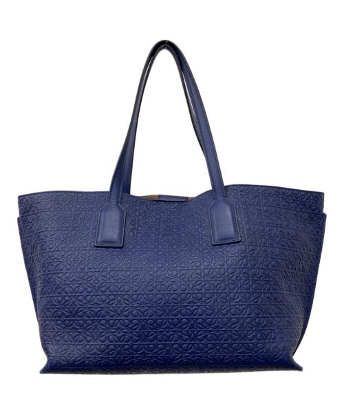 LOEWE（ロエベ）LOEWE (ロエベ) リピートアナグラムTショッパー ブルーの古着・服飾アイテム