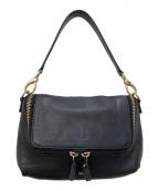 ANYA HINDMARCHアニヤ・ハインドマーチ）の古着「レザーホーボーバッグ」｜ブラック