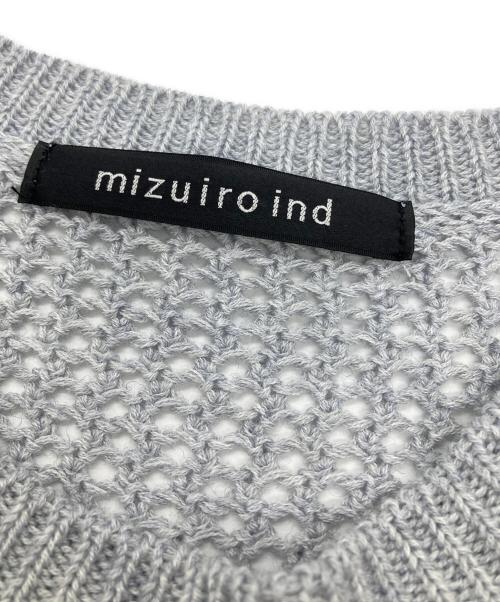 mizuiro-ind（ミズイロインド）mizuiro-ind (ミズイロインド) メッシュニット スカイブルー サイズ:表記なしの古着・服飾アイテム
