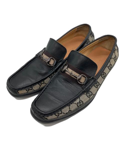 GUCCI（グッチ）GUCCI (グッチ) ドライビングシューズ ブラック サイズ:41の古着・服飾アイテム