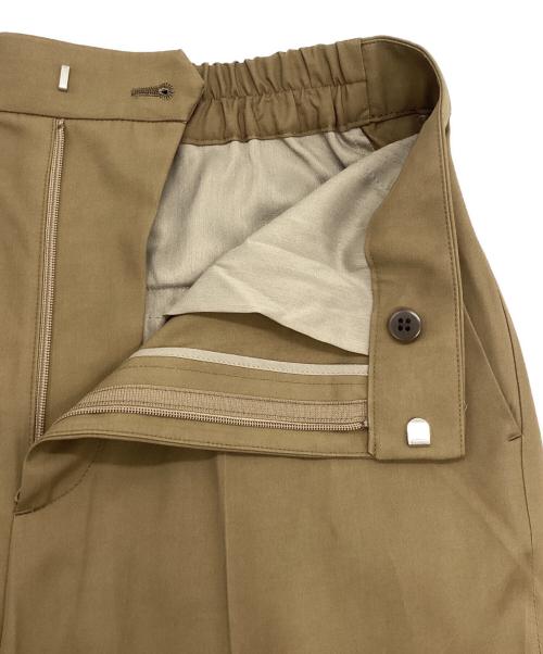 Spick and Span（スピック＆スパン）Spick and Span (スピック＆スパン) レーヨンツイルスリムフレアパンツ ブラウン サイズ:38の古着・服飾アイテム
