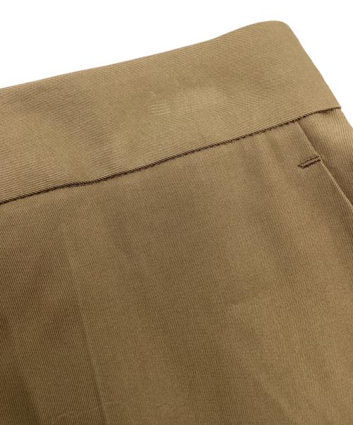 Spick and Span（スピック＆スパン）Spick and Span (スピック＆スパン) レーヨンツイルスリムフレアパンツ ブラウン サイズ:38の古着・服飾アイテム