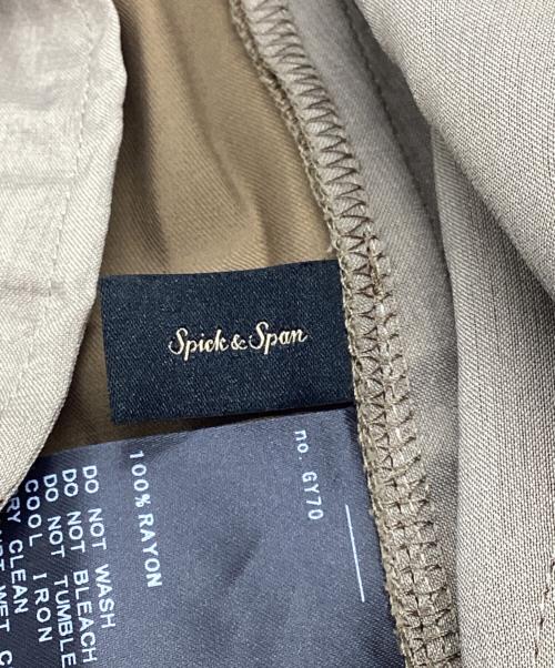 Spick and Span（スピック＆スパン）Spick and Span (スピック＆スパン) レーヨンツイルスリムフレアパンツ ブラウン サイズ:38の古着・服飾アイテム