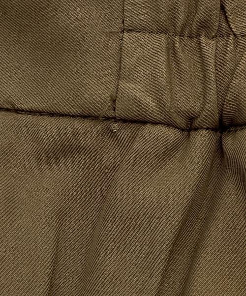 Spick and Span（スピック＆スパン）Spick and Span (スピック＆スパン) レーヨンツイルスリムフレアパンツ ブラウン サイズ:38の古着・服飾アイテム