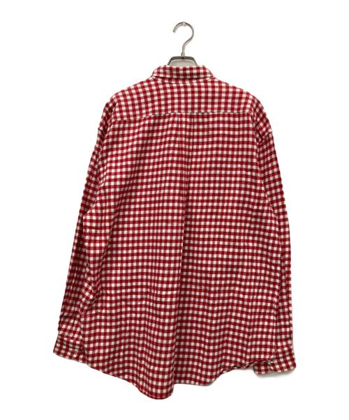 KARL HELMUT（カールヘルム）Karl Helmut (カールヘルム) ギンガムチェックネルシャツ レッド サイズ:Mの古着・服飾アイテム
