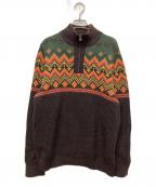 L.L.Beanエルエルビーン）の古着「ハーフジップニット」｜ブラウン