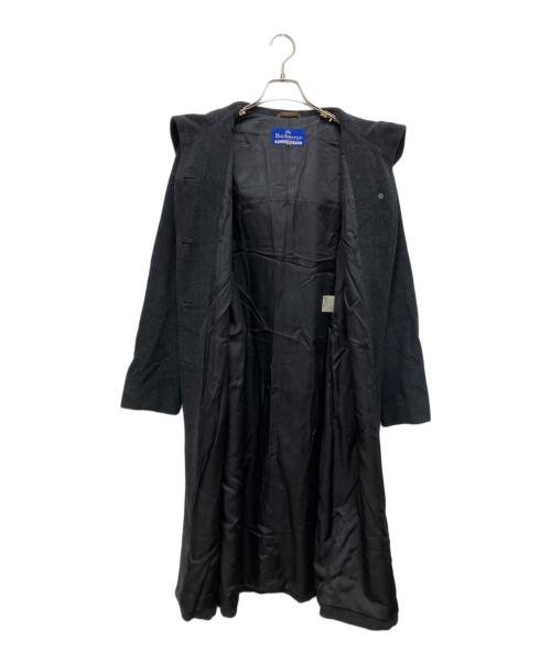 BURBERRY BLUE LABEL（バーバリー ブルー レーベル）BURBERRY BLUE LABEL (バーバリー ブルー レーベル) フーデッドコート ブラック サイズ:40の古着・服飾アイテム