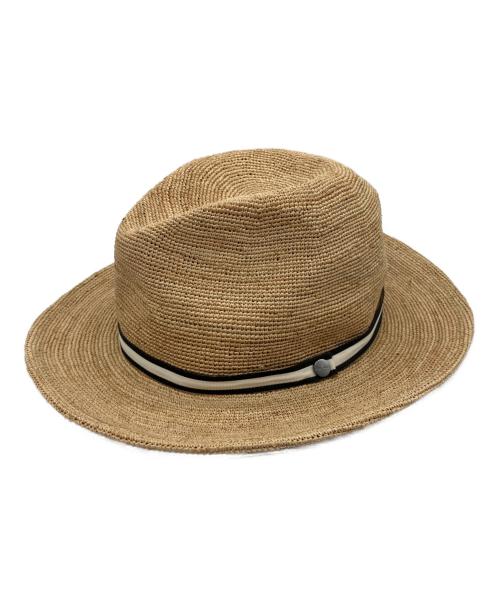 BORSALINO（ボルサリーノ）BORSALINO (ボルサリーノ) ストローハット ブラウンの古着・服飾アイテム