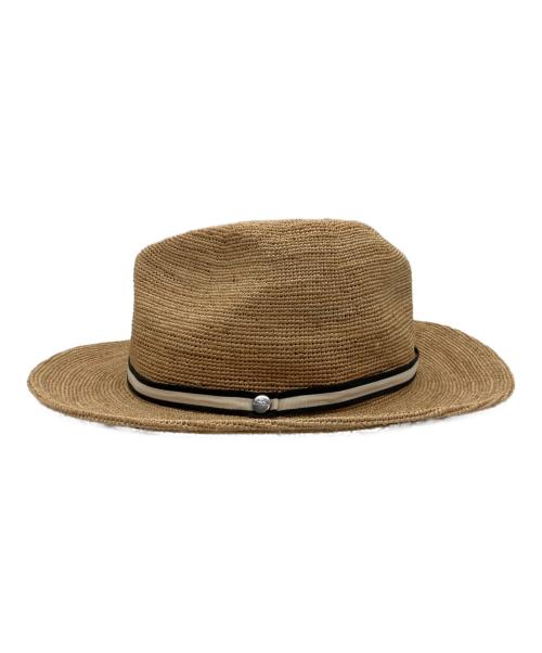 BORSALINO（ボルサリーノ）BORSALINO (ボルサリーノ) ストローハット ブラウンの古着・服飾アイテム