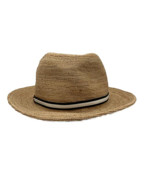 BORSALINO（ボルサリーノ）BORSALINO (ボルサリーノ) ストローハット ブラウンの古着・服飾アイテム
