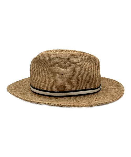 BORSALINO（ボルサリーノ）BORSALINO (ボルサリーノ) ストローハット ブラウンの古着・服飾アイテム