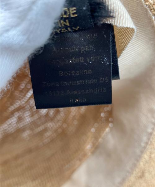 BORSALINO（ボルサリーノ）BORSALINO (ボルサリーノ) ストローハット ブラウンの古着・服飾アイテム
