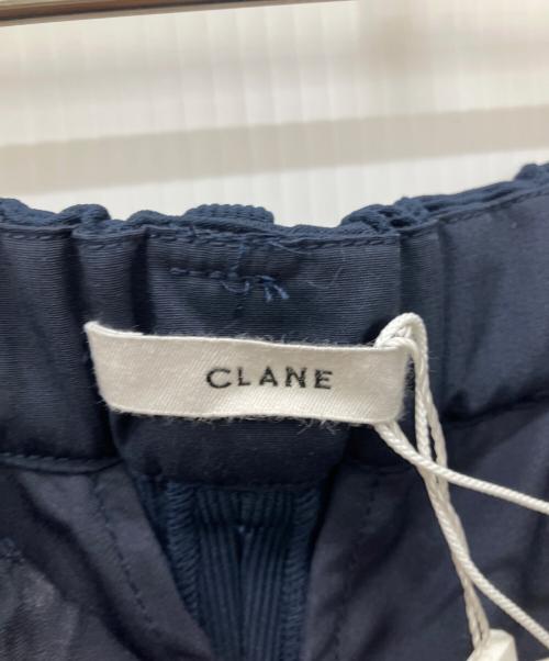 CLANE（クラネ）CLANE (クラネ) リブストライプタックパンツ ネイビー 未使用品の古着・服飾アイテム