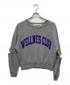 INSCRIREアンスクリア）の古着「WELLNESS CLUB Crew Sweat Shirt」｜グレー