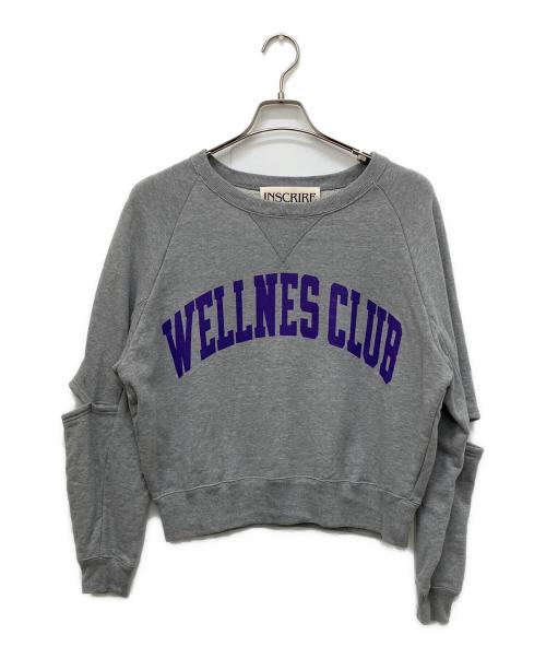 INSCRIRE（アンスクリア）INSCRIRE (アンスクリア) WELLNESS CLUB Crew Sweat Shirt グレー サイズ:Freeの古着・服飾アイテム