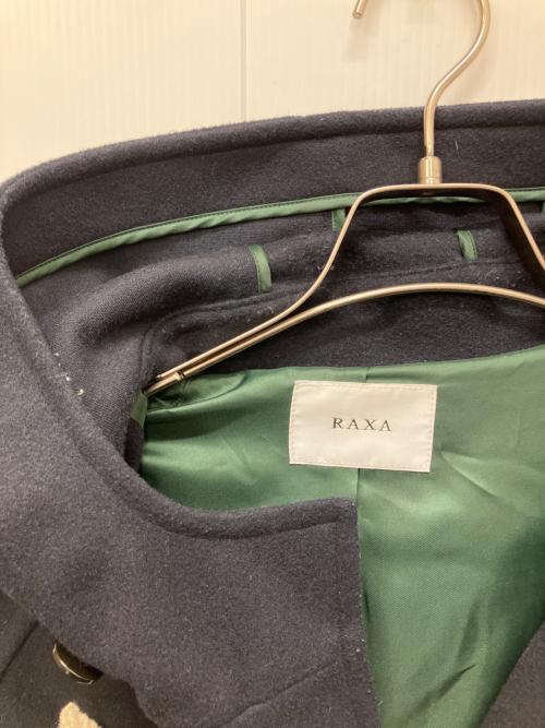 RAXA（ラシャ）RAXA (ラシャ) WOOLLET Aラインロングダッフルコート ネイビー サイズ:Mの古着・服飾アイテム